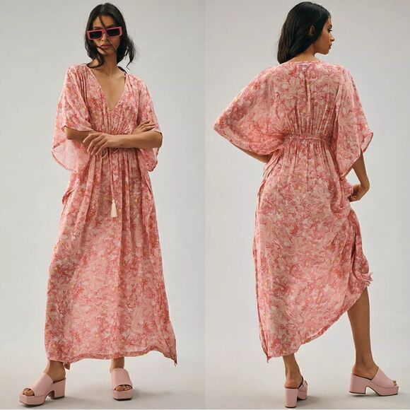 Anthropologie x Rujuta Sheth Floral Kaftan - Picture 1 of 10